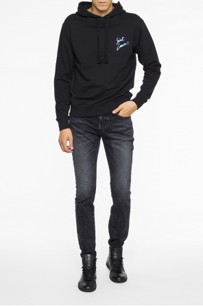 Jeansy z wyszytym logo, zdjęcie 2 Jeansy z wyszytym logo od Saint Laurent